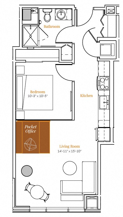  1 Bedroom 08 - Ori Expandable Apartment